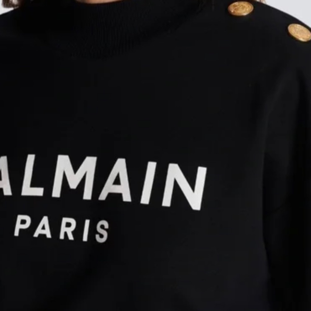 Balmain logo print sweatshirt